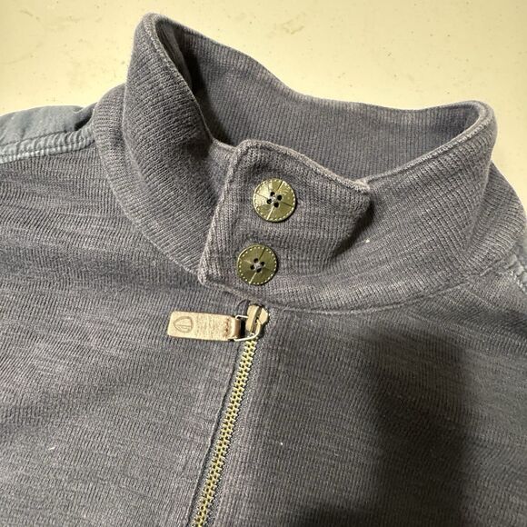 Ben Sherman Mens Full Zip Navy Blue Heather Sweater Jacket Size Medium Casual - Picture 3 of 11